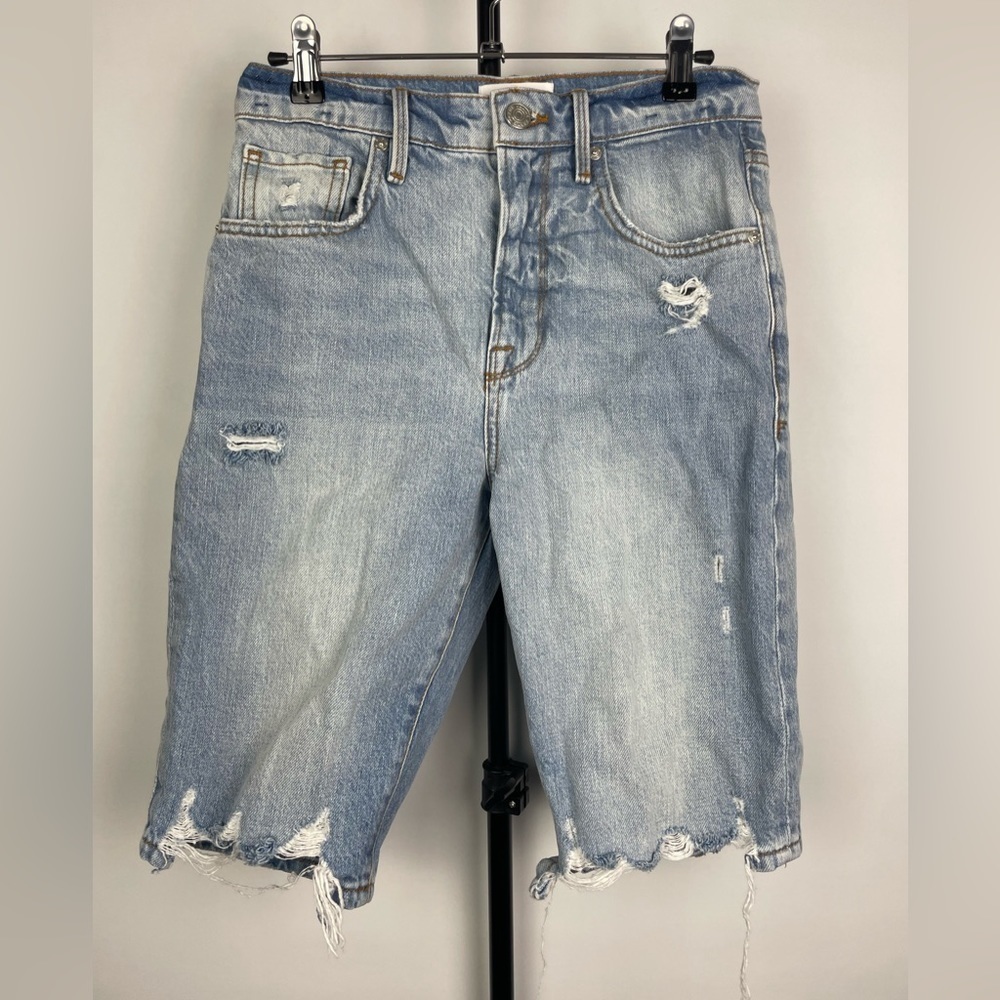 Frame Clash Light Wash Le Vintage Bermuda Jean Shorts‎ - Picture 3 of 10